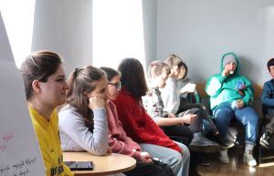 Information collecting process by women groups and forum-theatre meetings presented by youth in Senaki