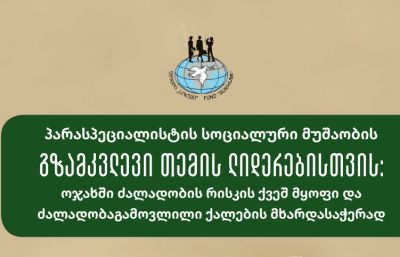 პარასპეციალისტის სოციალური მუშაობის გზამკვლევი თემის ლიდერებისთვის