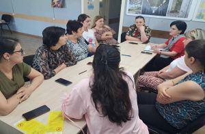 Mutual assistance group meeting in Senaki